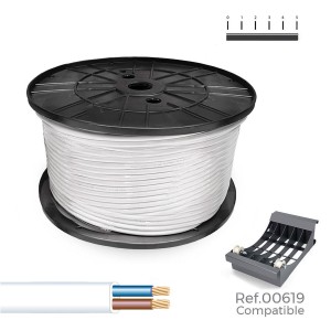 Multi-core Electric Cable Sediles White 300 m Coil