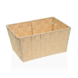 Panier Versa Beige Textile 20 x 15 x 30 cm