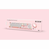 Keyboard and Mouse Mobility Lab Pure Color Rose Azerty French