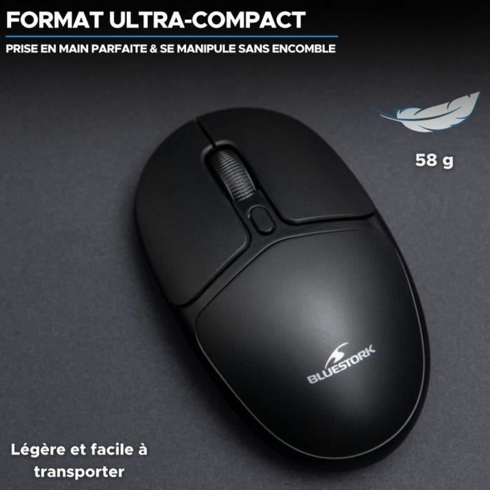 Souris sans-fil Bluestork Office 25 Noir