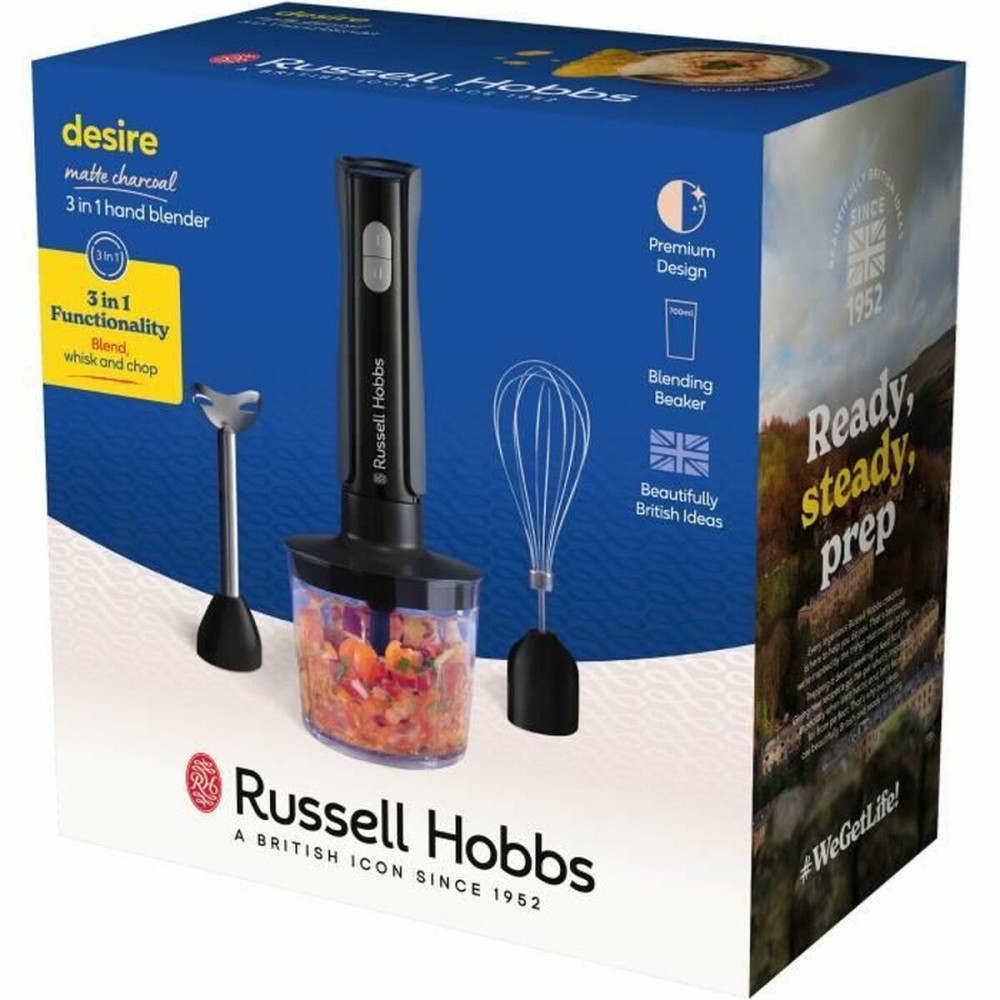 Hand-held Blender Russell Hobbs Desire Matte Charcoal Black 500 W