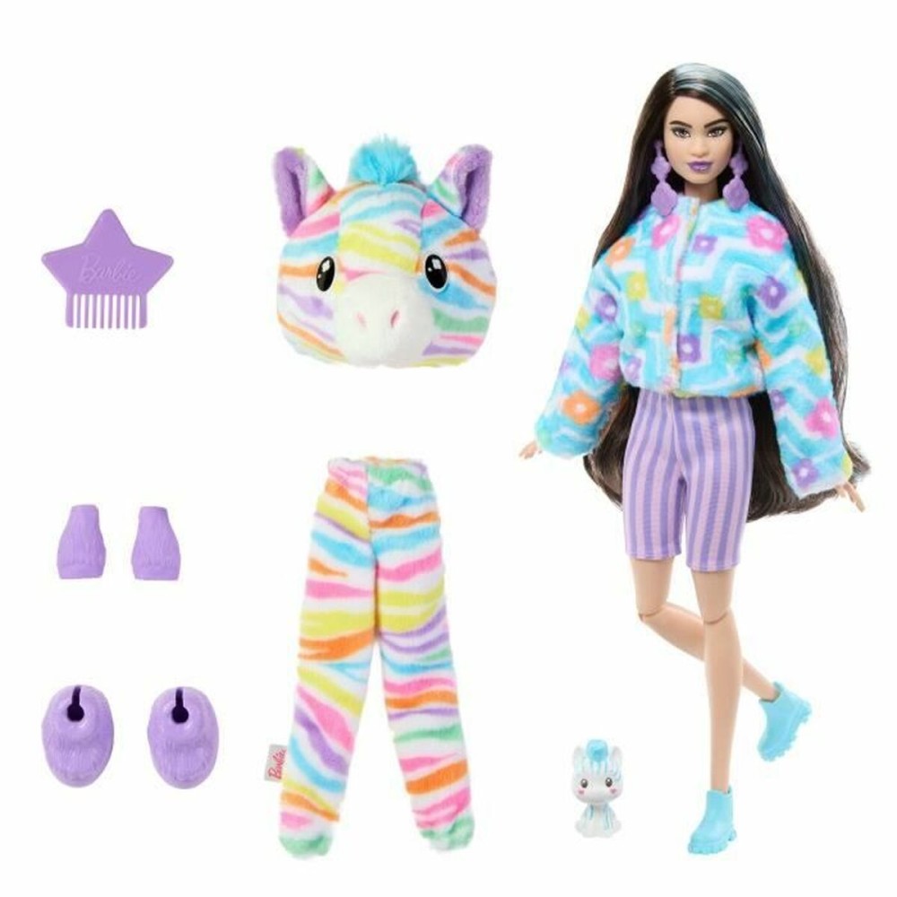 Babypuppe mit Zubehör Barbie Zebra Doll Colorful Dream