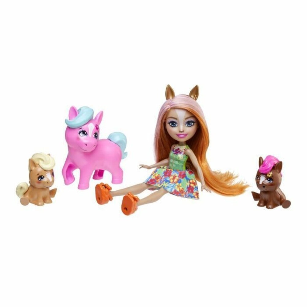 Poupon avec accessoires Enchantimals Pensee Family Pony