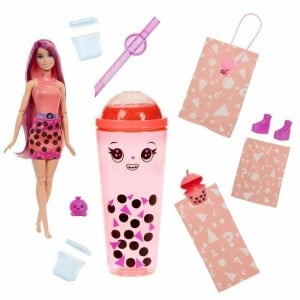 Baby Doll with Accessories Barbie Pop Reveal Scented Doll Bubble Tea Series HTJ22