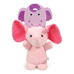 Jouet pour chien en peluche Gloria Hoa 20 cm Rose Eléphant