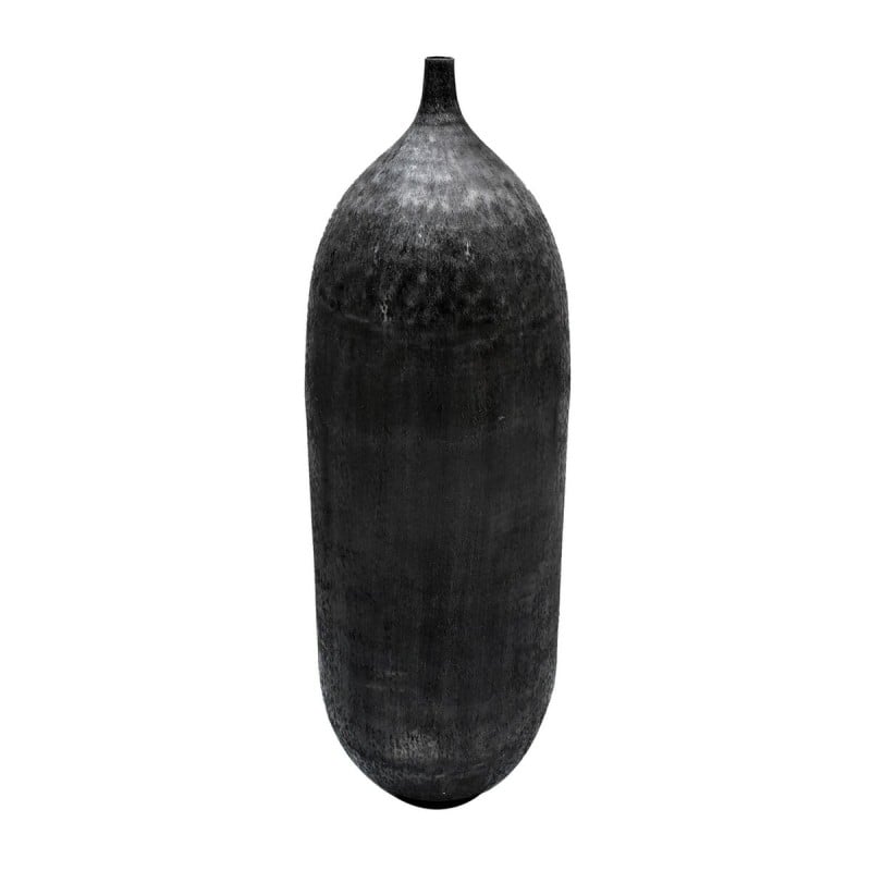 Vase Schwarz 33 x 33 x 120 cm Aluminium