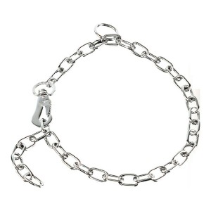 Collier pour Chien Hs Sprenger Argenté 3 mm Maillons Court (45 cm)