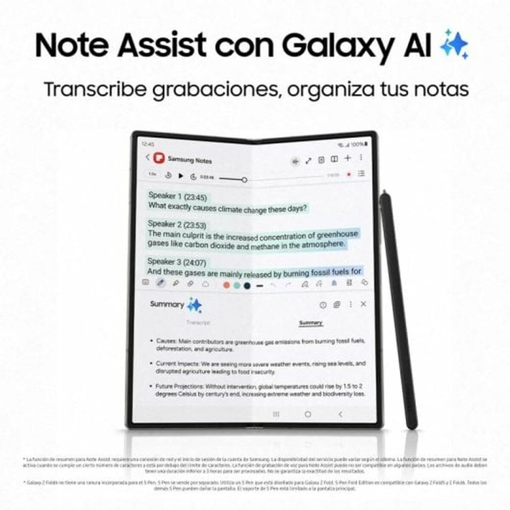 Smartphone Samsung Galaxy Z Fold6 Octa Core 1 TB Blue