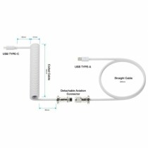 Câble USB A vers USB-C Newskill Blanc