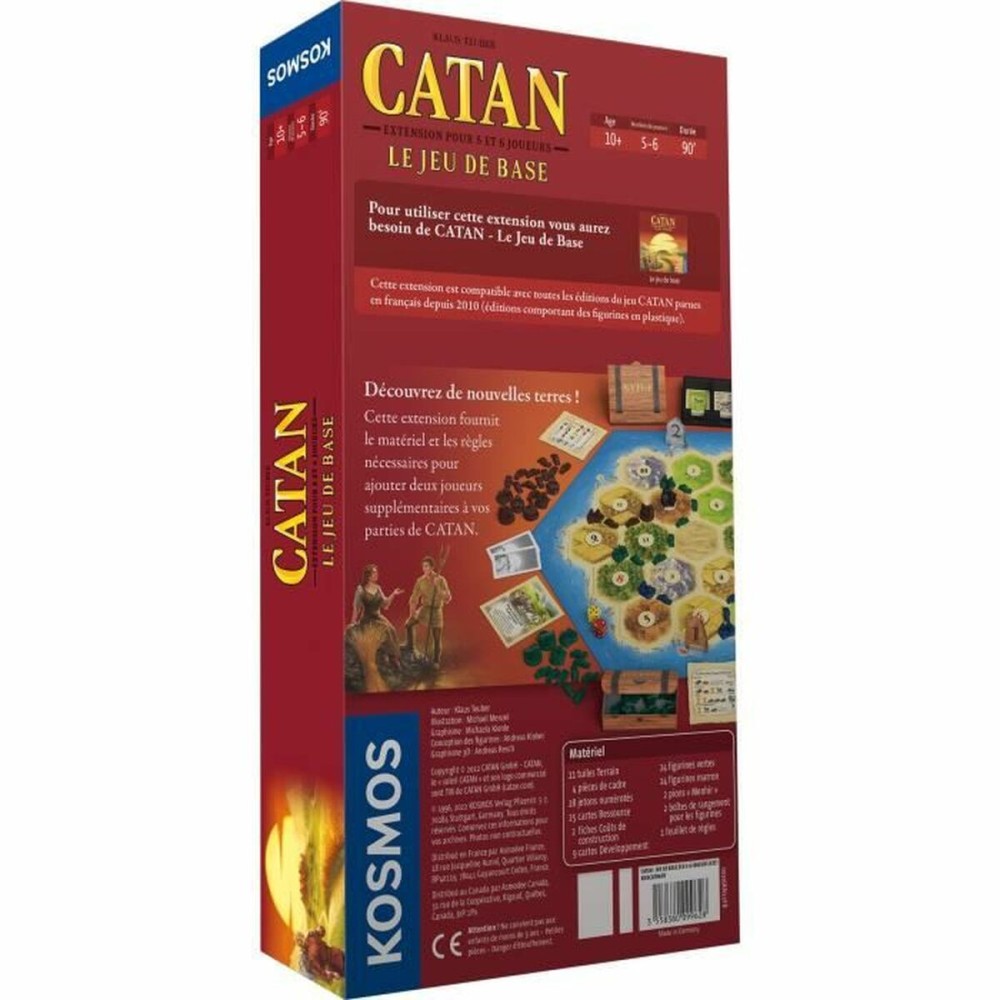 Jeu de société Kosmos Catan  Expansion 5 - 6 Joueurs