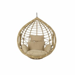 Hängender Gartenstuhl DKD Home Decor 90 x 70 x 110 cm 105 x 75 x 226 cm Beige Metall Braun Synthetischer Rattan