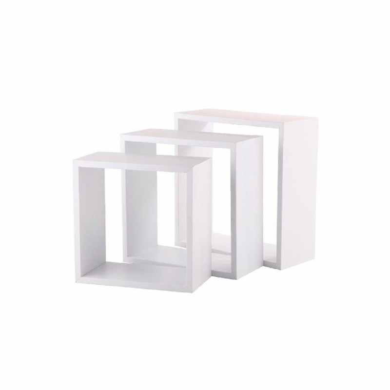 Etagères 5five Simply Smart Blanc Bois MDF Cubes 3 Pièces