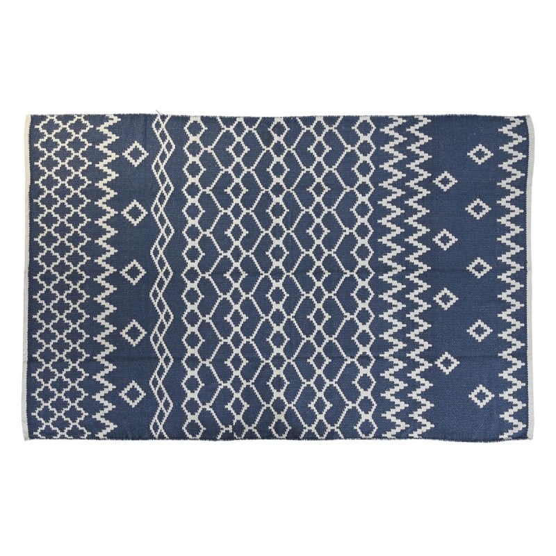 Teppich DKD Home Decor Blau Weiß Araber (120 x 180 x 1 cm)