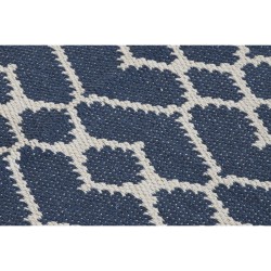 Tapis DKD Home Decor Bleu Blanc Arabe (120 x 180 x 1 cm)