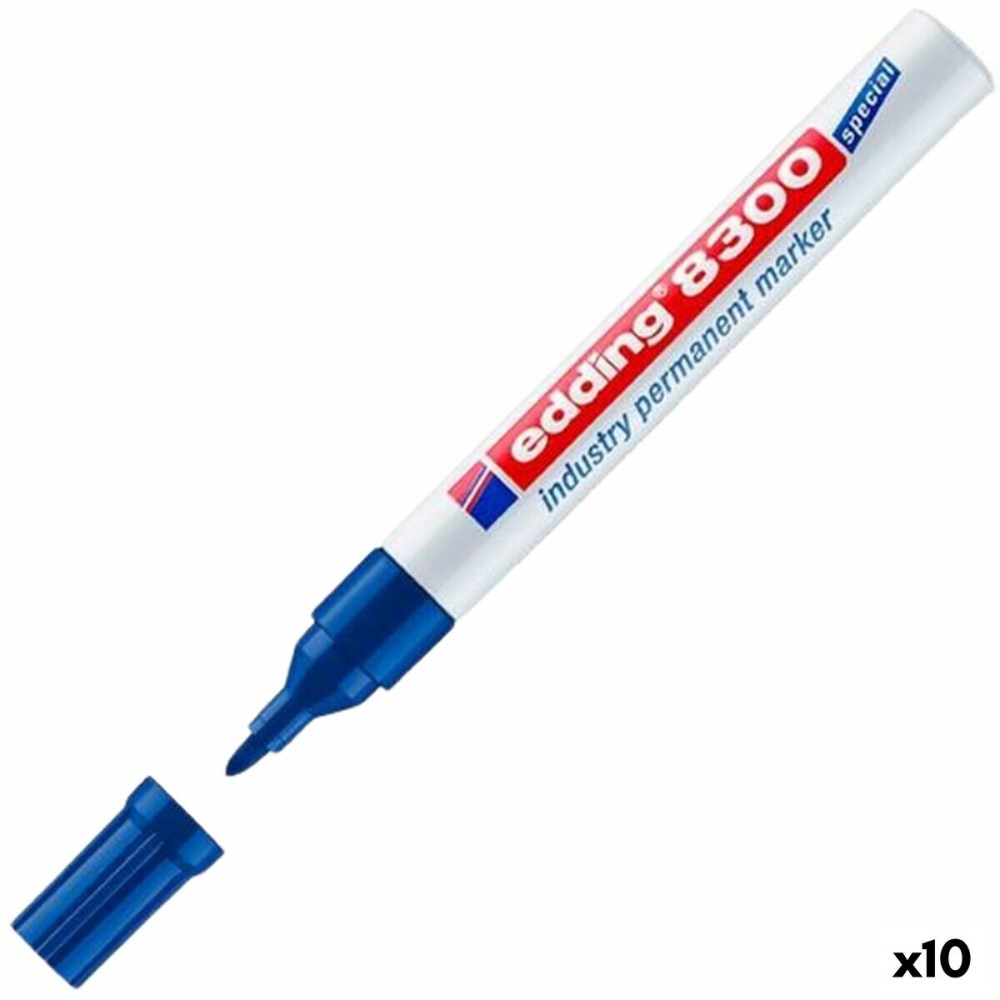 Permanent marker Edding 8300 Blue (10 Units)