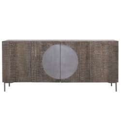 Buffet DKD Home Decor Brun foncé Gris foncé 180 x 40 x 80 cm