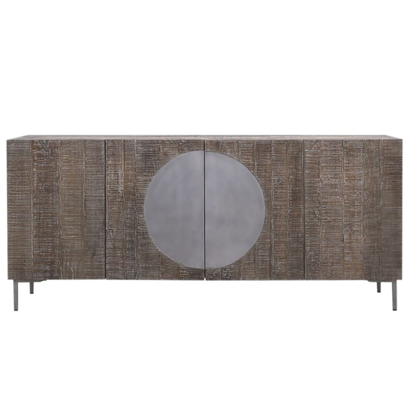 Buffet DKD Home Decor Brun foncé Gris foncé 180 x 40 x 80 cm