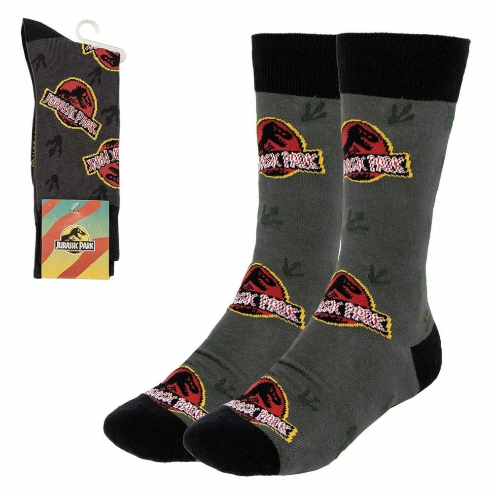 Chaussettes Jurassic Park Vert foncé Unisexe