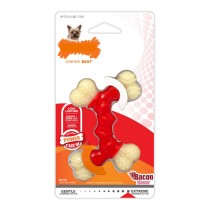 Beißring für Hunde Nylabone Extreme Chew Double Bacon XS Thermoplastischer Kunststoff