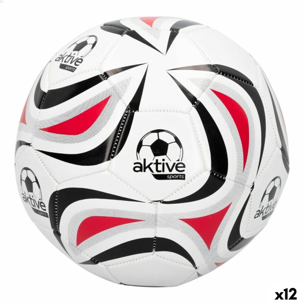 Football Aktive 5 Ø 22 cm White PVC (12 Units)