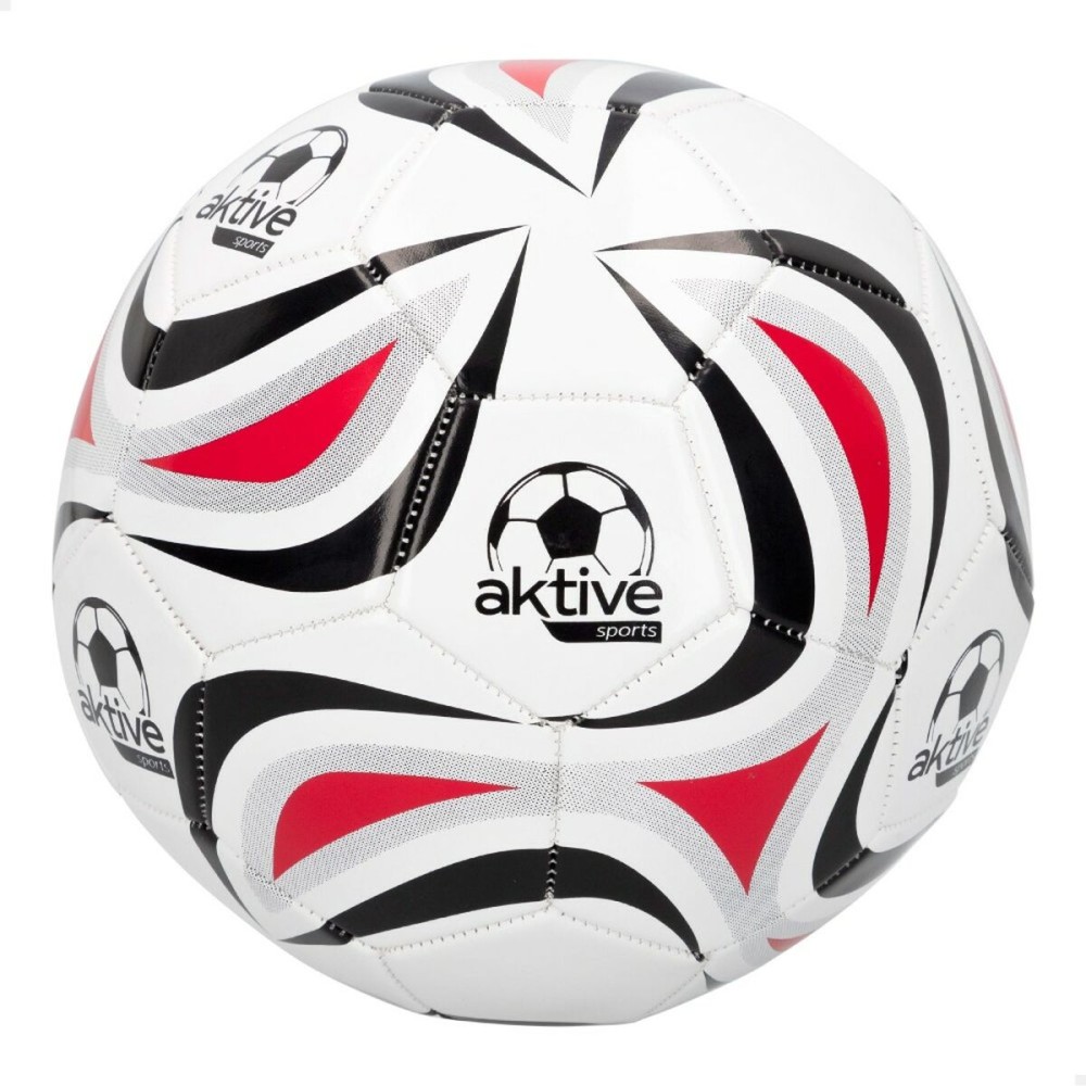 Ballon de Football Aktive 5 Ø 22 cm Blanc PVC (12 Unités)