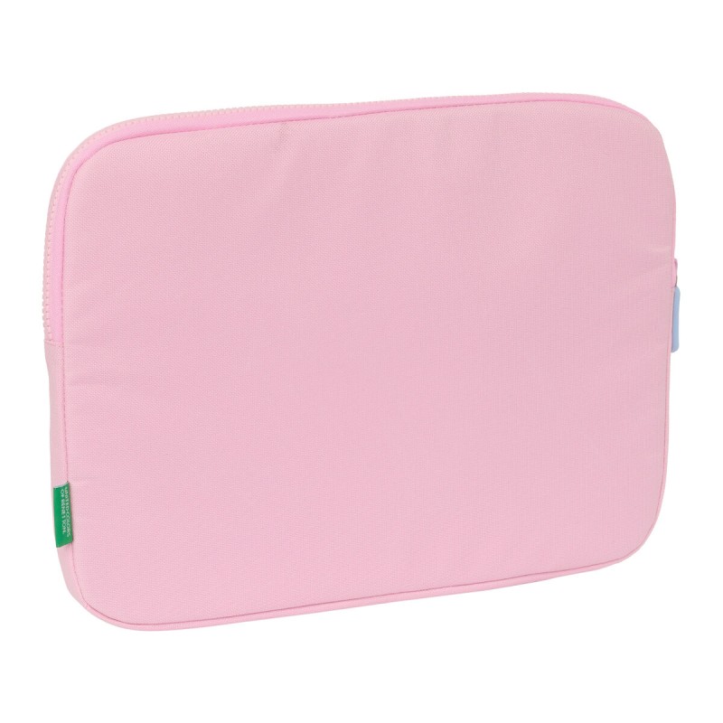 Housse d'ordinateur portable Benetton Pink Rose 15,6'' 39,5 x 27,5 x 3,5 cm