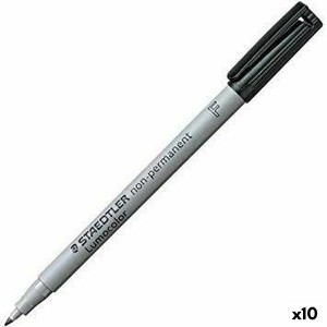 Filzstift Staedtler Lumocolor 316F  Schwarz (10 Stück)