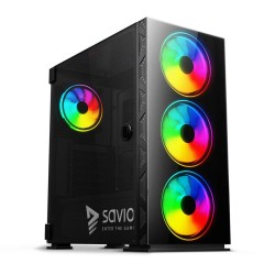 ATX Semi-Tower Gehäuse Savio SAVGC-PRIMEX1 Schwarz