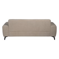 3-Seater Sofa Taupe Wood 220 x 87 x 85 cm