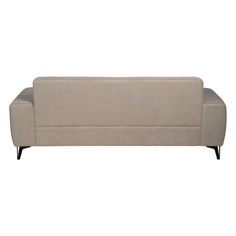 Dreisitzer-Sofa Taupe Holz 220 x 87 x 85 cm