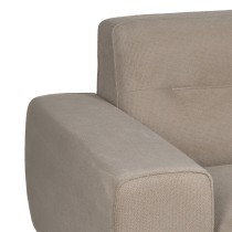 Dreisitzer-Sofa Taupe Holz 220 x 87 x 85 cm