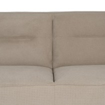 3-Seater Sofa Taupe Wood 220 x 87 x 85 cm