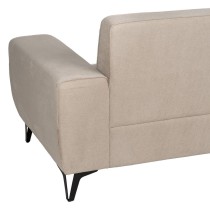 Dreisitzer-Sofa Taupe Holz 220 x 87 x 85 cm