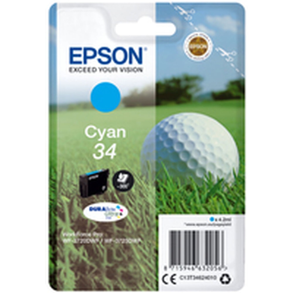 Original Ink Cartridge Epson C13T34624010 Cyan