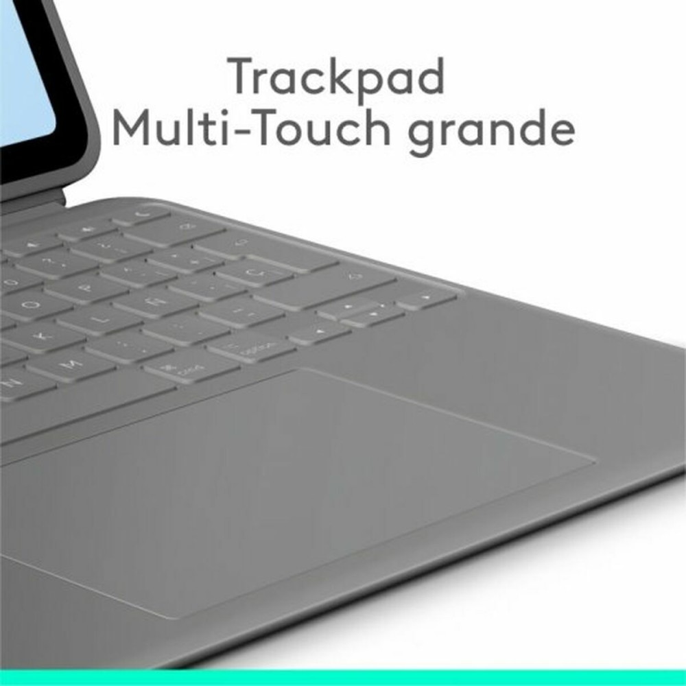 Tablet Tasche Logitech iPad Air 2024 Grau Qwerty Spanisch QWERTY