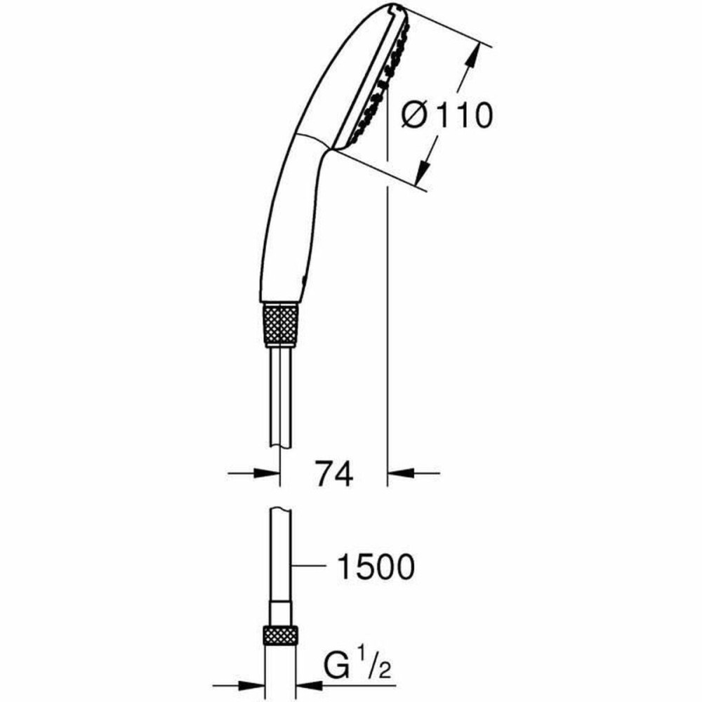 Pomme de douche Grohe Plastique