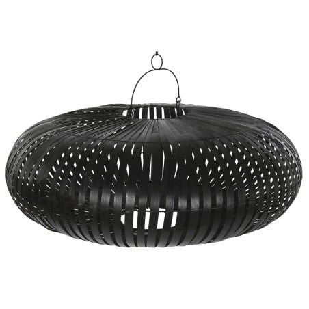 Écran de lampe Home ESPRIT Noir Bambou 80 x 80 x 30 cm