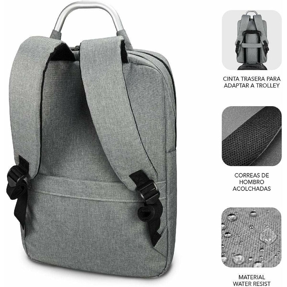 Laptop- und Tablet-Rucksack mit USB-Anschluss Subblim SUB-BP-3EAP001 Grau