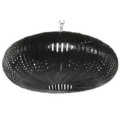 Écran de lampe Home ESPRIT Noir Bambou 80 x 80 x 30 cm