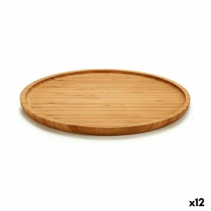 Plateau apéritif Kinvara JWKW-3711-2 Marron Ronde 30 x 1,5 x 30 cm (12 Unités)