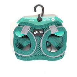 Harnais pour Chien Gloria Air Mesh Trek Star Réglable Turquoise Taille XXXS (18-20 cm)