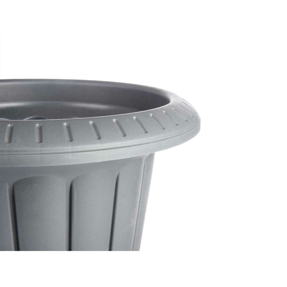 Cache-pot Verre Anthracite Plastique 35 x 34,7 x 35 cm (10 Unités)