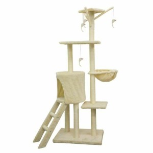 Kratzbaum für Katzen Jipsy 79 x 34 x 138 cm Beige