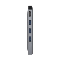 Hub USB Aisens ASUC-8P004-GR Gris 100 W 4K Ultra HD (1 Unité)