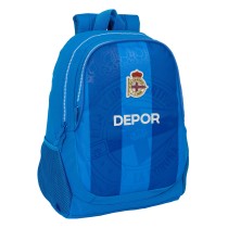 Cartable R. C. Deportivo de La Coruña Bleu 32 x 44 x 16 cm