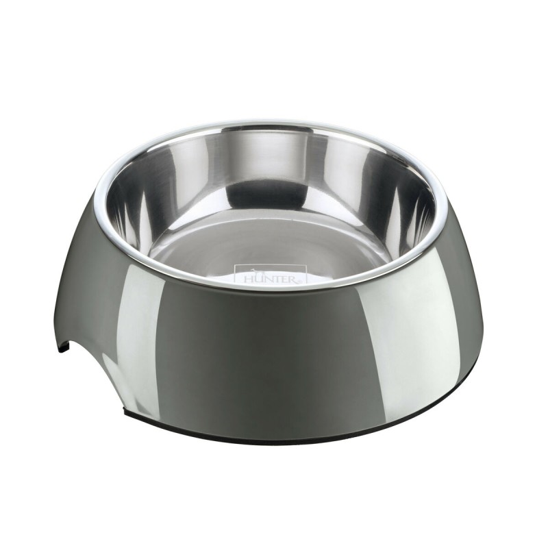 Dog Feeder Hunter Grey 350 ml Stainless steel