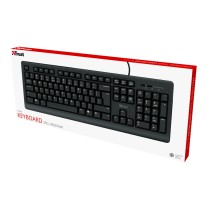 Clavier Trust Primo Qwerty portugais Noir