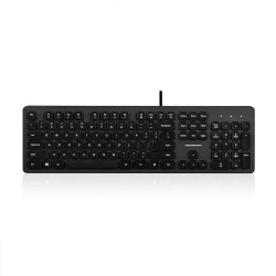 Tastatur Modecom K-MC-5200U-100                  Schwarz Schwarzweiß Englisch QWERTY