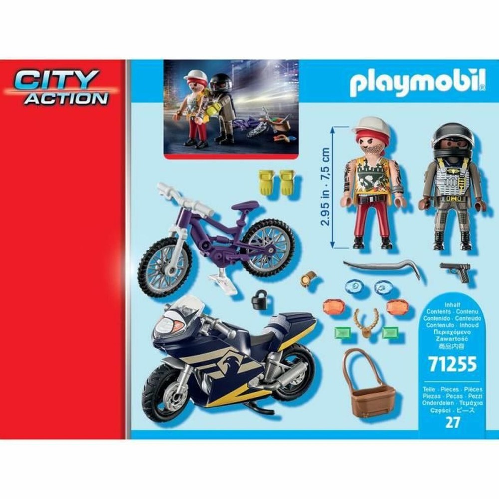 Spielset Fahrzeuge   Playmobil City Action - Agent and Thief 71255         27 Stücke  