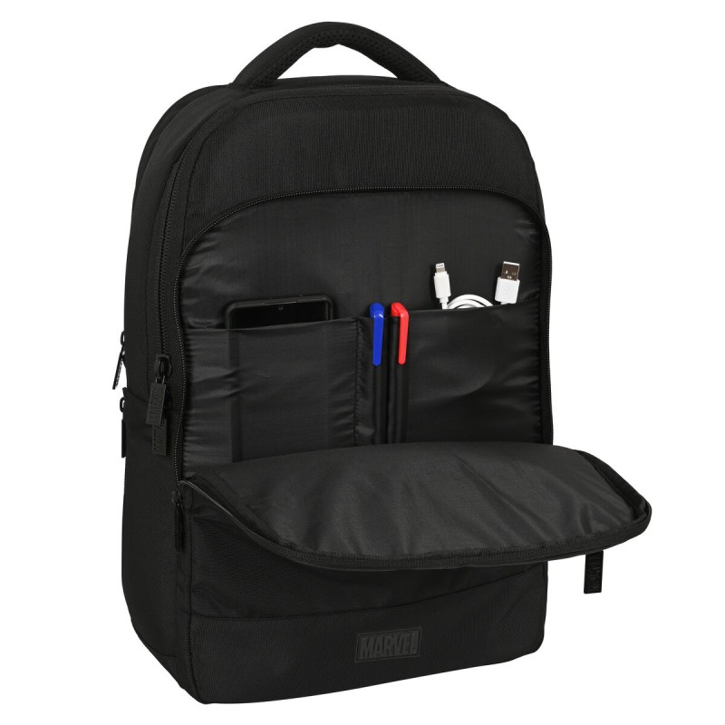 Sac à Dos pour Portable et Tablette avec Sortie USB Capitán América Noir